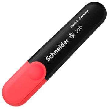 SCHNEIDER - MARCADOR JOB RECARGABLE FLUORESCENTE ROJO -10U- (Ref.SH1502)