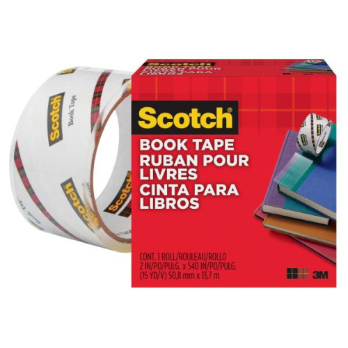SCOTCH - CINTA ADHESIVA 845 TRANSPARENTE PARA REPARACIÓN DE LIBROS PP ROLLO 50,8MM X 13,7M (Ref.7010408215)