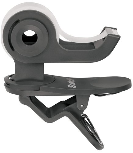 SCOTCH - PORTARROLLOS CLIP&TWIST C19 GRIS PIZARRA + 4 CINTA MAGIC (Ref.C19-CLIP-CG4-EMEA)