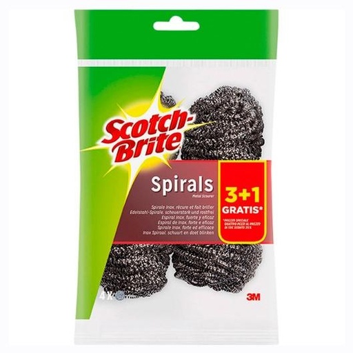 SCOTCH BRITE - ESTROPAJO DE ACERO 3+1 (Ref.i53)