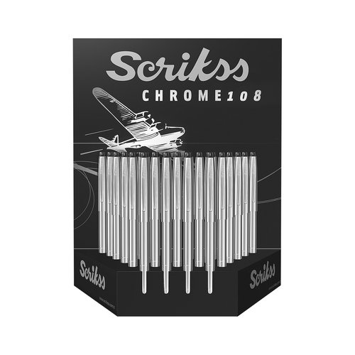 SCRIKSS - BOLIGRAFO CHROME 108 SURTIDO EXPOSITOR de 36 (Ref.54007)
