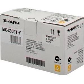SHARP - TONER AMARILLO MXC- 250 F, 300P, 300W,301W, 300 SERIES (Ref.MX-C30GTY)