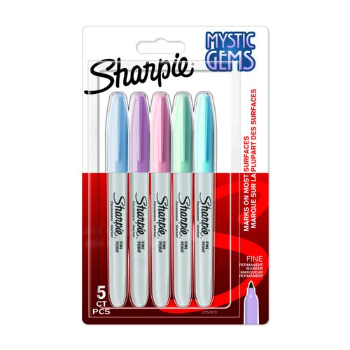 SHARPIE - MARCADOR PERMANENTE MYSTIC GEMS C/SURTIDOS PASTEL EN BLISTER DE 5 (Ref.2157670)