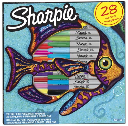 SHARPIE - ROTULADOR PERMANENTE FINE&ULTRA FINE BIG PACK PEZ CAJA REGALO DE 28
20x FINE SURTIDO
 8x ULTRA FINE SURTIDO (Ref.2061125)
