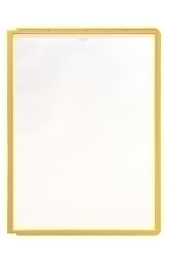 SHERPA - FUNDA DURABLE A4 con MARCO AMARILLO PAQUETE de 5 (Ref.560604)