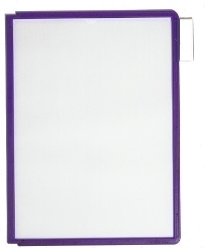 SHERPA - FUNDA DURABLE A4 con MARCO VIOLETA PAQUETE de 5 (Ref.560644)