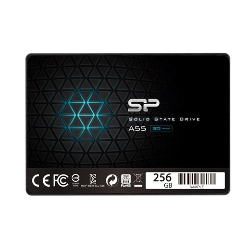 SILICON POWER - SP Ace A55 SSD 256GB 2.5" 7mm Sata3 (Canon L.P.I. 5,45€ Incluido) (Ref.SP256GBSS3A55S25)