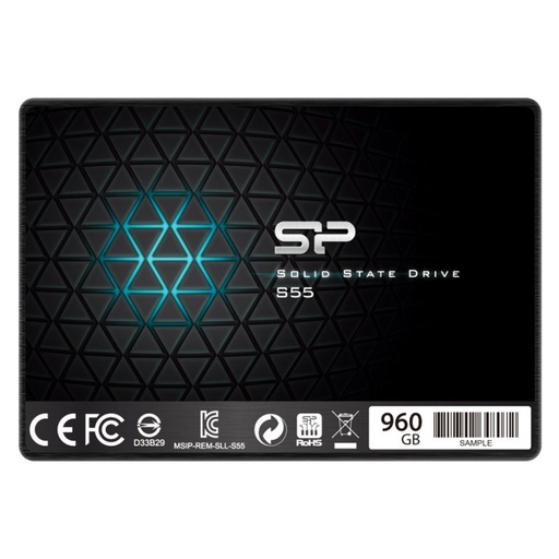 SILICON POWER - SP S55 SSD 960GB 2.5" 7mm Sata3 (Canon L.P.I. 5,45€ Incluido) (Ref.SP960GBSS3S55S25)