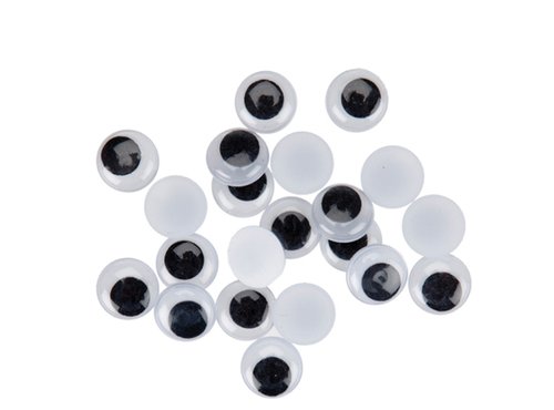 SMART - OJOS MOVILES FIXO KIDS OVALADOS 6 mm. NEGRO PACK de 80 (Ref.68010500)