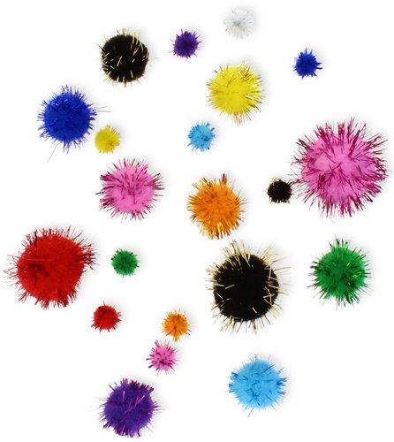 SMART - POM POM COLORES BRILLANTES SURTIDOS PACK de 100 (Ref.3059/68012900)