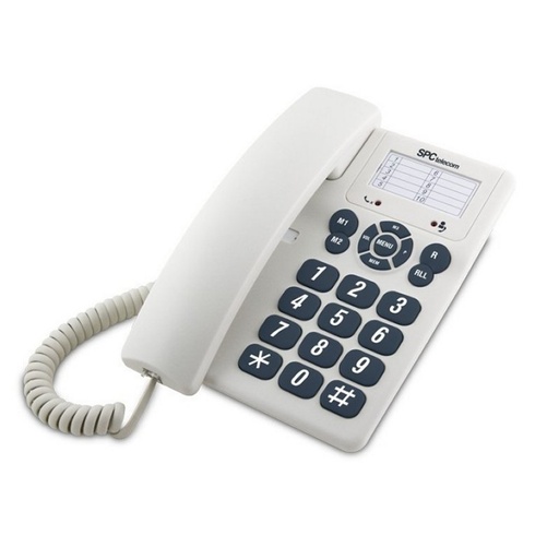 SPC - Telefono ORIGINAL 3M ML LCD Blanco (Ref.3602B)