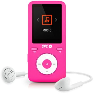 SPC - Reproductor MP4+Radio 8GB Rosa (Canon L.P.I. 3,15€ Incluido) (Ref.8488P)