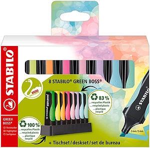 STABILO - ESTUCHE DESKJET 8 GREEN BOSS COLORES SURTIDOS (Ref.6070/08-5)