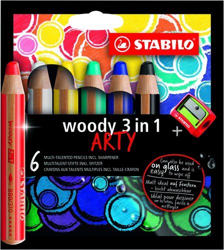 STABILO - LAPICES COLOR WOODY ART.LIN E/6 (Ref.8806-1-20)