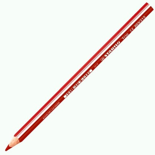 STABILO - LÁPIZ DE COLOR TRIO GRUESO ROJO CEREZA -ESTUCHE DE 12U- (Ref.203/315)