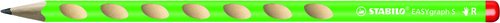 STABILO - LAPIZ de GRAFITO EASY GRAPH S para DIESTROS VERDE - HB (Ref.326/04-HB)