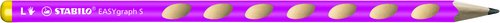 STABILO - LAPIZ de GRAFITO EASY GRAPH S para ZURDOS ROSA - HB (Ref.325/01-HB-6)