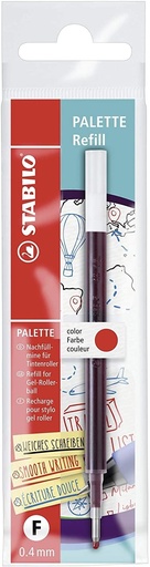 STABILO - RECAMBIO TINTA DE GEL RETRÁCTIL PALETTE FINE ROJO CAJA -10U- (Ref.268/040-01)