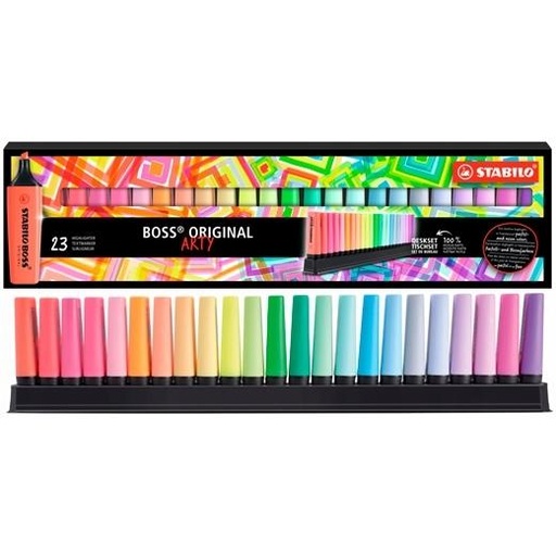 STABILO - ROTUL. FLUOR. BOSS ARTY LINE DESKSET 23 (Ref.7023-01-5-20)