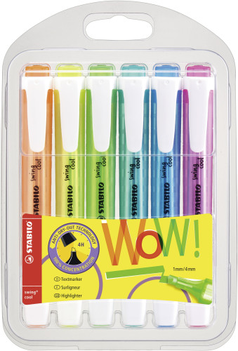 STABILO - ROTUL.FLUOR STAB.SWING COOL EST.6 (Ref.275/6-3)