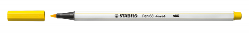 STABILO - ROTULADOR FIBRA PEN 68 BRUSH PUNTA PINCEL AMARILLO (Ref.568/44)
