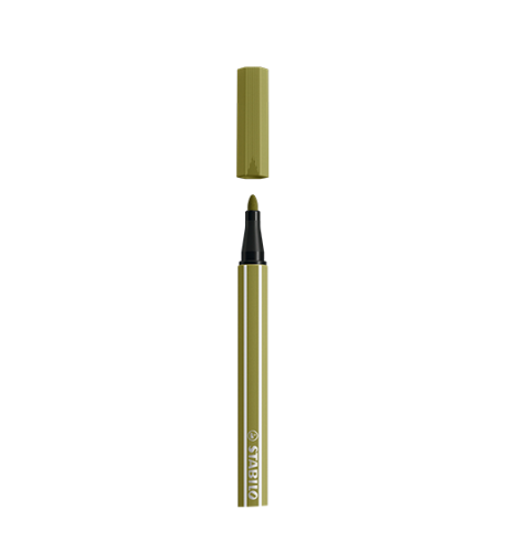 STABILO - ROTULADOR PUNTA FIBRA MEDIA 1MM. PEN 68 VERDE BARRO (Ref.68/37)