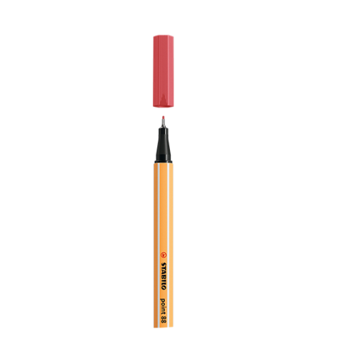 STABILO - ROTULADOR PUNTA FINA POINT 88 0.4MM ROJO ÓXIDO (Ref.88/47)