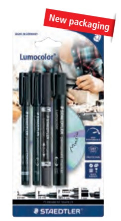 STAEDTLER - BLISTER 4 LUMOCOLOR PERMANENT , SURTIDO 60 BK (Ref.60 BK)
