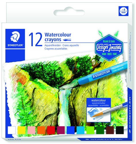STAEDTLER - CERAS 223 DESIGN JOURNEY ACUARELABLES ESTUCHE de 12 (Ref.223 C12)