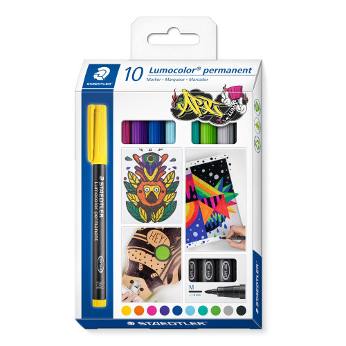 STAEDTLER - ESTUCHE 10 UDS LUMOCOLOR PERMANENT 317 (Ref.317 C10)