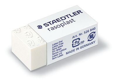 STAEDTLER - GOMA DE BORRAR RASOPLAST (33X16X13 MM) (Ref.526 B40)