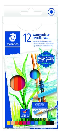 STAEDTLER - LAPICES ACUARELABLES DESIGN JOURNEY 146 10C CAJA de 12 (Ref.14610C C12)
