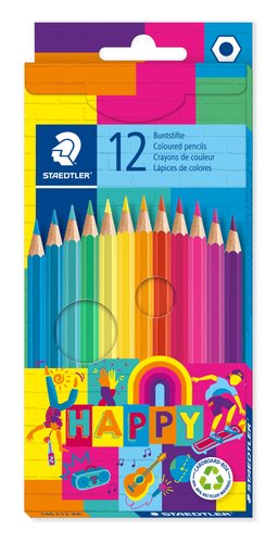 STAEDTLER - LAPICES COLOR STAEDT.146 HAPPY L.est.12 (Ref.146 C12 HA)