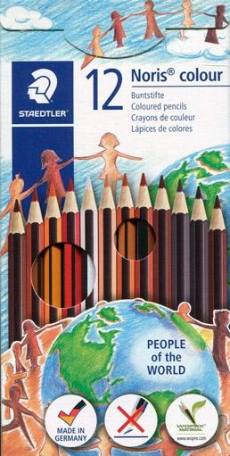 STAEDTLER - LÁPICES DE COLORES WOPEX ECOLOGICO -TONOS DE PIEL- 12U - (Ref.185 C12POW)