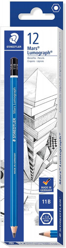 STAEDTLER - LAPIZ de GRAFITO 100 LUMOGRAPH - 11B (Ref.100-11B)