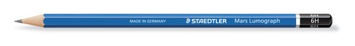 STAEDTLER - LAPIZ de GRAFITO 100 LUMOGRAPH - 6H (Ref.100-6H)