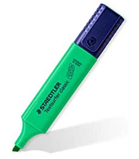 STAEDTLER - MARCADOR FLUOR 364 TEXTSURFER CLASSIC VERDE INTENSO (Ref.364 C-550)