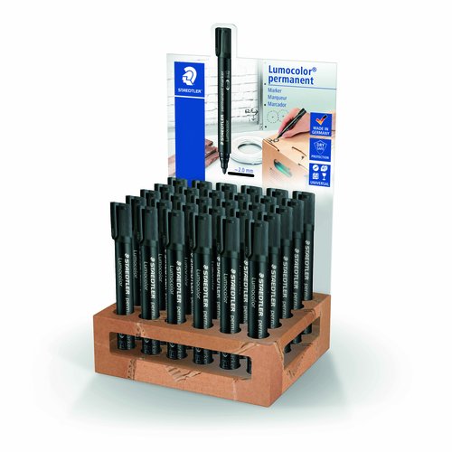 STAEDTLER - MARCADOR PERMANENTE 352 LUMOCOLOR CONICO EXPOSITOR de 30 (Ref.352-9 CA30)