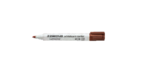 STAEDTLER - MARCADOR PIZARRA 351 LUMOCOLOR CONICO MARRON (Ref.351-7)