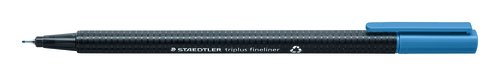 STAEDTLER - ROTULADOR FIBRA 334 TRIPLUS FINELINER AZUL PASTEL (Ref.334-63)