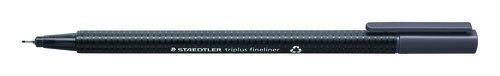 STAEDTLER - ROTULADOR FIBRA 334 TRIPLUS FINELINER GRIS (Ref.334-8)