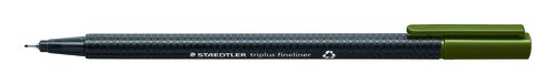 STAEDTLER - ROTULADOR FIBRA 334 TRIPLUS FINELINER VERDE OLIVA (Ref.334-57)