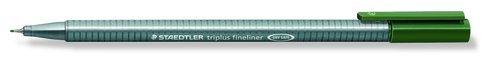 STAEDTLER - ROTULADOR FIBRA 334 TRIPLUS FINELINER VERDE OSCURO (Ref.334-55)