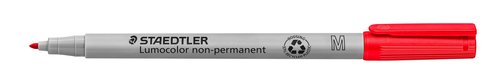 STAEDTLER - ROTULADOR LUMOCOLOR NON PERMANENT TINTA COLOR ROJO (Ref.315-2)