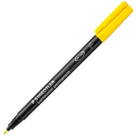 STAEDTLER - ROTULADOR PERMANENTE 318 LUMOCOLOR (F) AMARILLO (Ref.318-1)