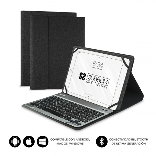 SUBBLIM - Funda con Teclado KEYTAB PRO BLUETOOTH 10,1" Black (Ref.SUB-KT2-BT0001)