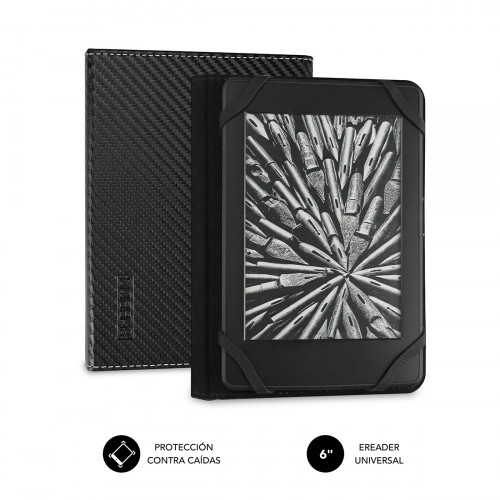SUBBLIM - Funda Libro Electrónico Clever Ebook Case 6" Black (Ref.SUB-CUE-1EC001)