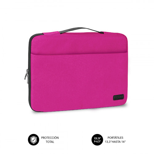 SUBBLIM - Funda Ordenador Elegant Laptop Sleeve 13,3-14" Pink (Ref.SUB-LS-0TS0002)