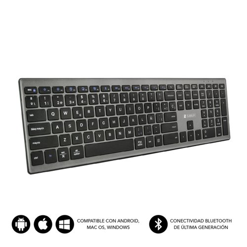 SUBBLIM - KEYBOARD BLUETOOTH PURE EXTENDED GREY (Ref.SUBKB-2PUE201)