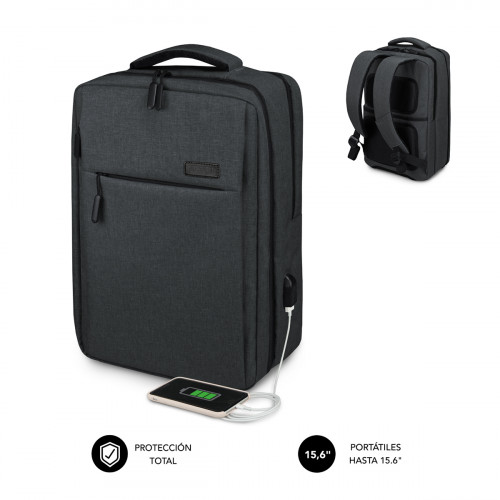 SUBBLIM - MOCHILA TRAVELLER AIR PADDING 15.6'' GREY (Ref.SUB-BP-3EAP100)